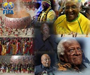 Puzle 2010 FIFA Presidential Award za arcibiskup Desmond Tutu