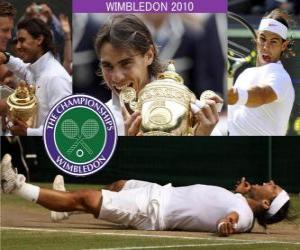 Puzle 2010 Wimbledon vítěz Rafael Nadal