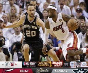 Puzle 2013 NBA finále, 7 th hra, San Antonio Spurs 88 - Miami Heat 95