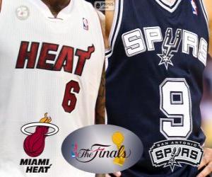 Puzle 2013 NBA Finále. Miami Heat vs San Antonio Spurs