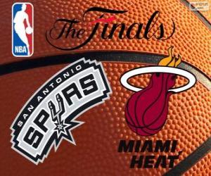 Puzle 2014 NBA finále. San Antonio Spurs vs Miami Heat