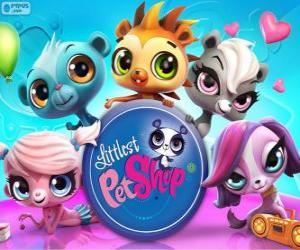 Puzle 5 mazlíčky Littlest PetShop