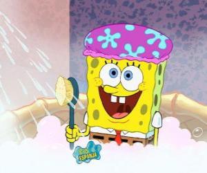 Puzle SpongeBob ve sprše