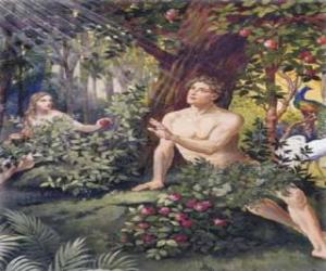 Puzle Adam a Eva v ráji