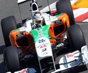 Puzle Adrian Sutil - Force India - Monte-Carlo 2010