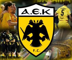 Puzle AEK Atény FC, řecký fotbalový klub