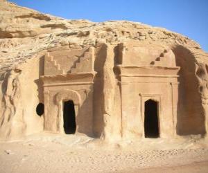 Puzle Archeologické lokality Al-Hijr, Madain Salih, Saúdská Arábie