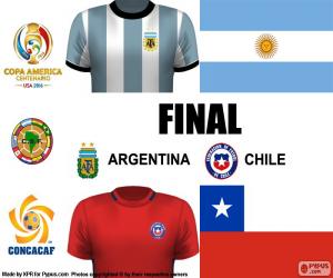 Puzle ARG-CHI finále Copa America 2016