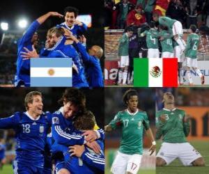 Puzle Argentina - Mexiko, osmé finále, Jižní Afrika 2010