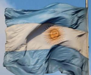 Puzle Argentinská vlajka