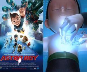 Puzle Astroboy nebo Astro Boy, super-robot vytvořený Dr Tenma k obrazu svého mrtvého syna Tobyho a jeho vzpomínky