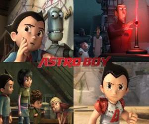 Puzle Astroboy nebo Astro Boy, s přáteli