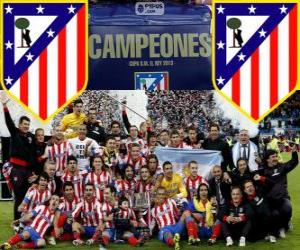 Puzle Atletico Madrid mistrem Copa del Rey 2012-2013