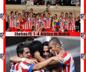 Puzle Atlético de Madrid šampión 2012 UEFA Super Cup