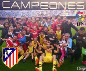Puzle Atlético Madrid, mistr španělské fotbalové ligy 2013-2014