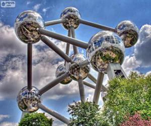 Puzle Atomium, Brusel, Belgie