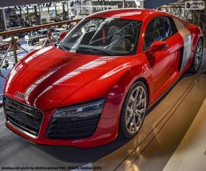 Puzle Audi R8 červená