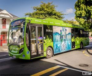 Puzle Autobus z Auckland, Nový Zéland