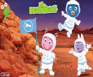 Puzle Backyardigans Astronauti dorazili na Mars