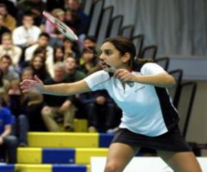 Puzle Badminton hráč