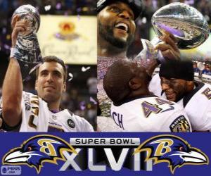 Puzle Baltimore Ravens Super Bowl Mistrů 2013