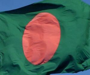 Puzle Bangladéšská vlajka