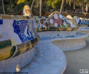 Puzle Banka, Park Güell, Barcelona