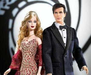 Puzle Barbie a Ken velmi elegantní