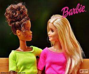 Puzle Barbie hovořit se svým přítelem