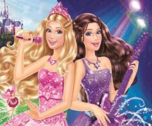 Puzle Barbie: Princezna a The Popstar