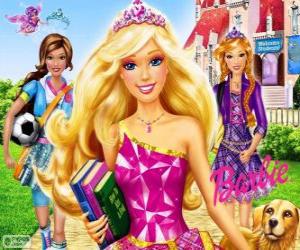 Puzle Barbie Princezna ve škole