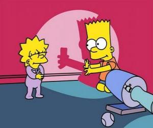 Puzle Bart rozptylující její sestra Maggie
