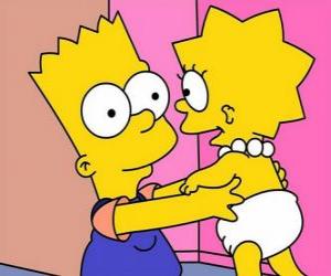 Puzle Bart starala o jeho sestra Maggie
