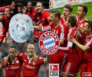 Puzle Bayern Mnichov mistr 2013-2014
