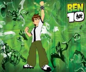 Puzle Ben 10 a některé z cizinců z Omnitrix na dně