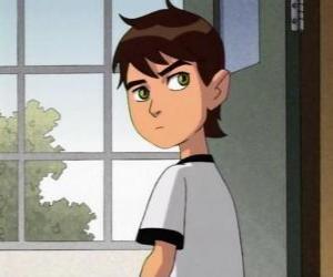 Puzle Ben 10 Ben Tennyson, který v budoucnu bude hrdina hrdinů, s cizím zařízením Omnitrix, že mu umožňuje přeměnit se do různých cizinců