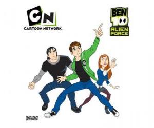 Puzle Ben 10, Gwen a Kevin