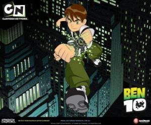 Puzle Ben 10 ve městě