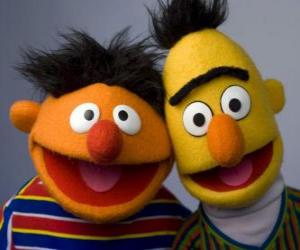Puzle Bert a Ernie, dva velcí přátelé