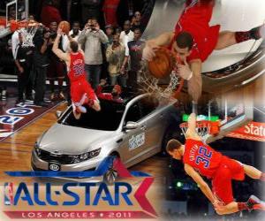 Puzle Blake Griffin je nového krále v roce 2011 NBA Slam Dunk
