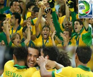 Puzle Brazílie, mistrem Copa FIFA konfederace 2013