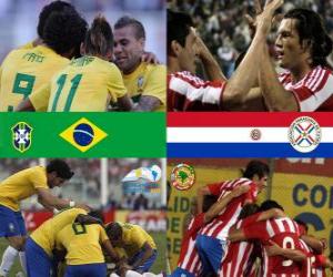 Puzle Brazílie - Paraguay, čtvrtfinále, Argentina 2011
