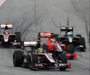 Puzle Bruno Senna - HRT - Sepang 2010