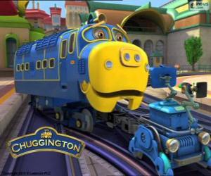 Puzle Bruno, silný diesel elektrická lokomotiva z Chuggington