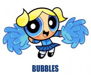 Puzle Bubbles je nejsladší ze tří sester, ona má mnoho Měkké hračky