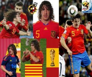 Puzle Carles Puyol (hlava Španělsko) španělského týmu obhajoby