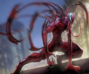Puzle Carnage je symbiotický supervillain, protivník Spider-Man a úhlavní nepřítel z Venom