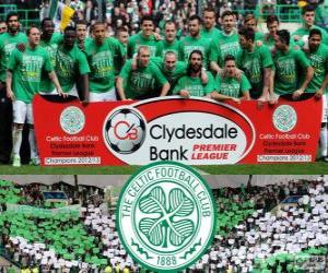 Puzle Celtic FC, vítěz Scottish Premier League 2012-2013