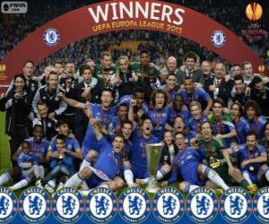 Puzle Chelsea FC, mistr UEFA Evropy liga 2012-2013