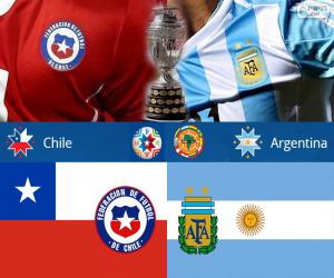 Puzle CHI - ARG, finálový Copa America 2015
